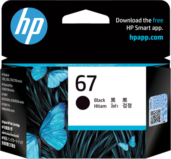 hp 惠普 67 墨水匣 3YM56AA, 黑色, 1個