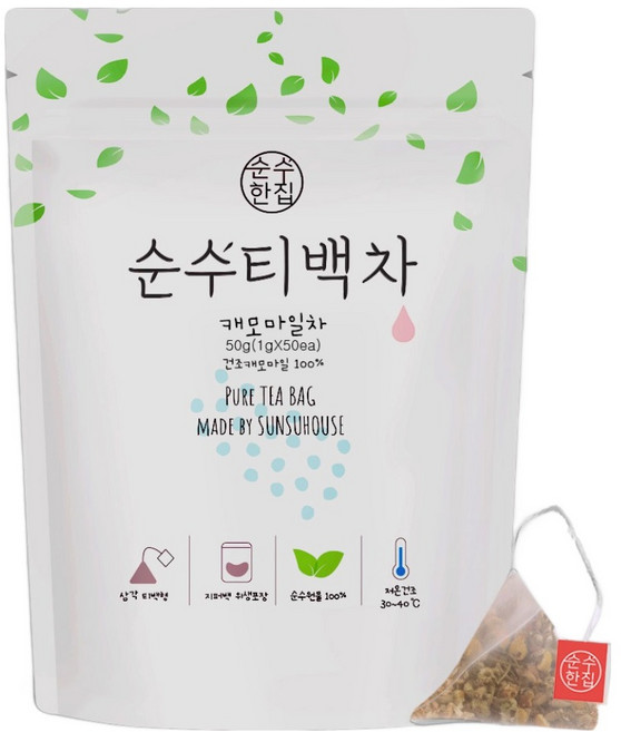 순수한집 캐모마일 삼각티백, 1g, 50개입, 1개