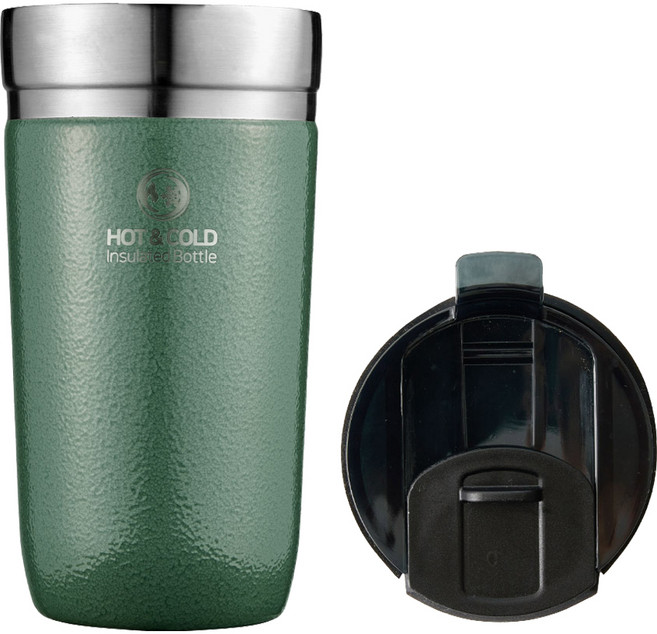 리벤스 모던 스텐 보온보냉 텀블러, 그린, 480ml, 1개