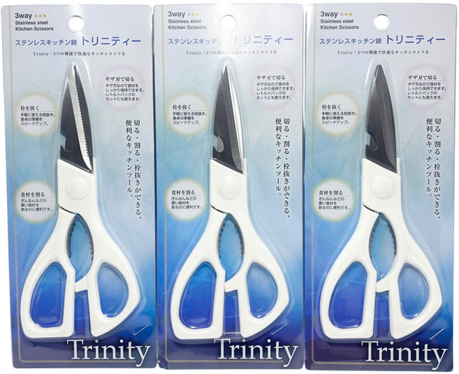 日本 echo 廚房剪刀, 1入, 白色