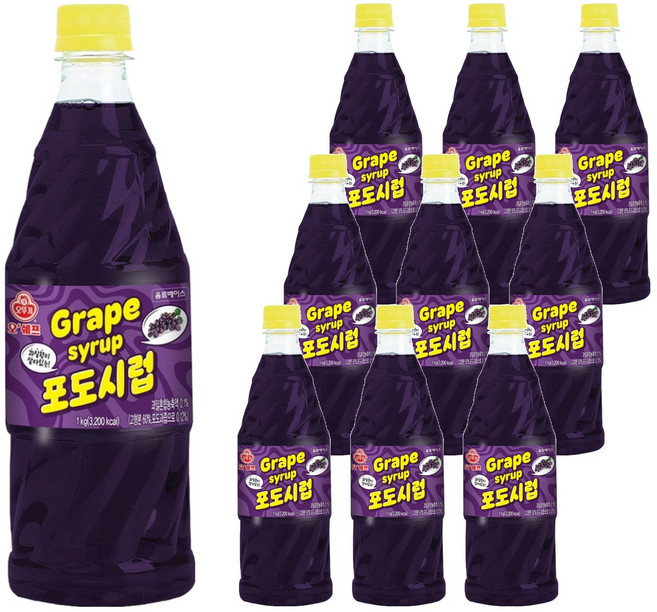 오쉐프 포도시럽, 10개, 1kg