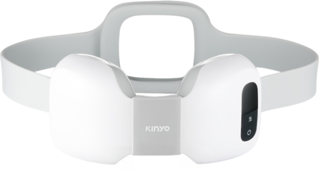 Kinyo 無線4D肩頸按摩帶 附USB充電線 18.5 x 9.5 x 9.5cm, IAM-2701, 白色