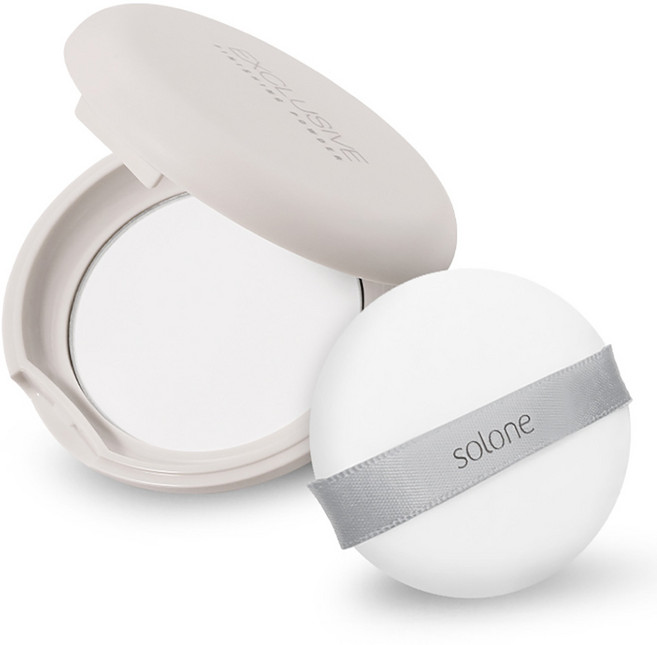 Solone 台灣公司貨 訂製隨身蜜粉餅 5g, 1個, 透明
