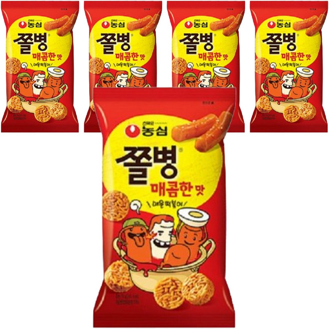 쫄병스낵 매콤한맛, 82g, 5개