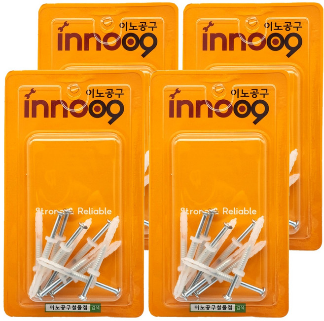 Innotime 混凝土塑膠壁虎螺絲釘 一體式(6x35mm) 10pcs NIT602, 40套