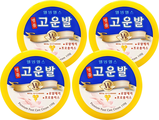 고운발 웰빙헬스팜 명품 크림, 110g, 4개