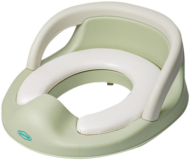 더마더 핸들 유아 변기커버, 그린