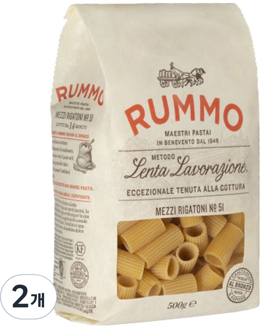 룸모 파스타 메치 리가토니, 500g, 2개