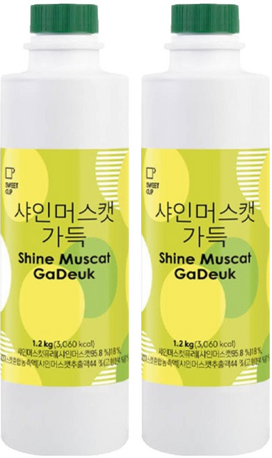 스위트컵 샤인머스캣 가득 농축액, 2개, 1.2kg