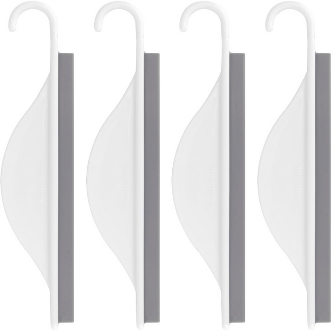 코멧 홈 욕실 물기제거 미니 핸드 스퀴지, 4개, 화이트