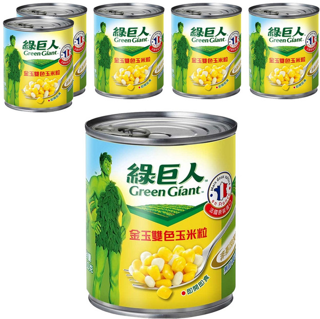 Green Giant 綠巨人 金玉雙色玉米粒, 198g, 6罐