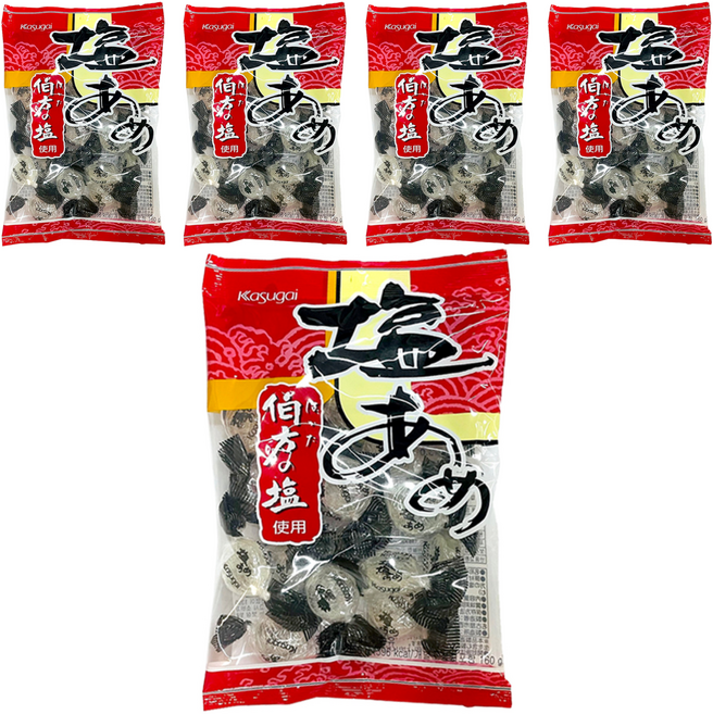 카수가이 시오아메 소금사탕, 140g, 5개