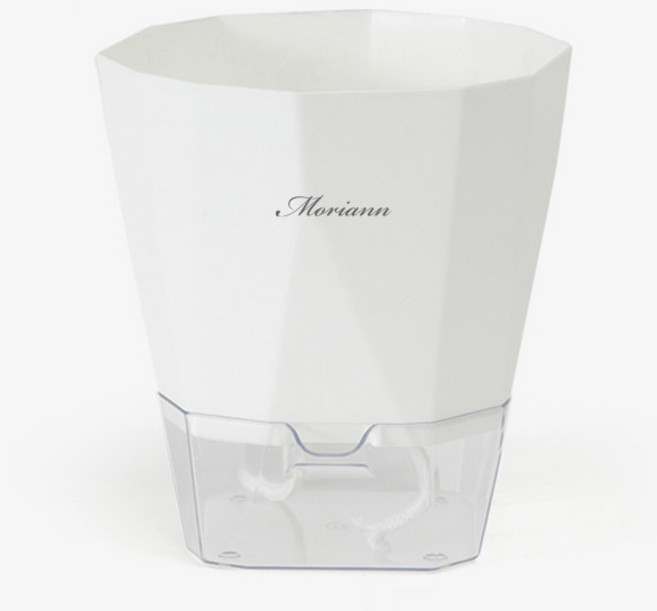 모리앤 다이아몬드 저면관수화분, 피아노화이트, 1개