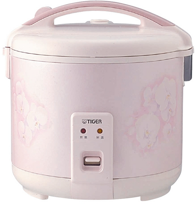 TIGER 虎牌 6人份傳統機械式電子鍋, JNP-1000, 粉紅色
