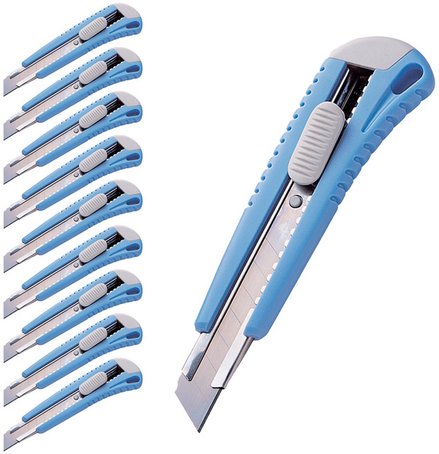 화신 205 커터칼 대 18mm, 랜덤 발송, 10개