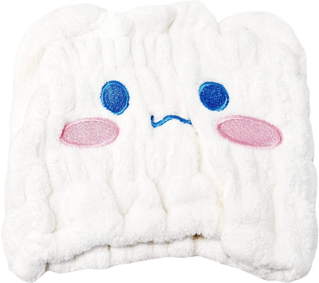 Skater 速乾吸水浴帽, 大耳狗 白色, 1個