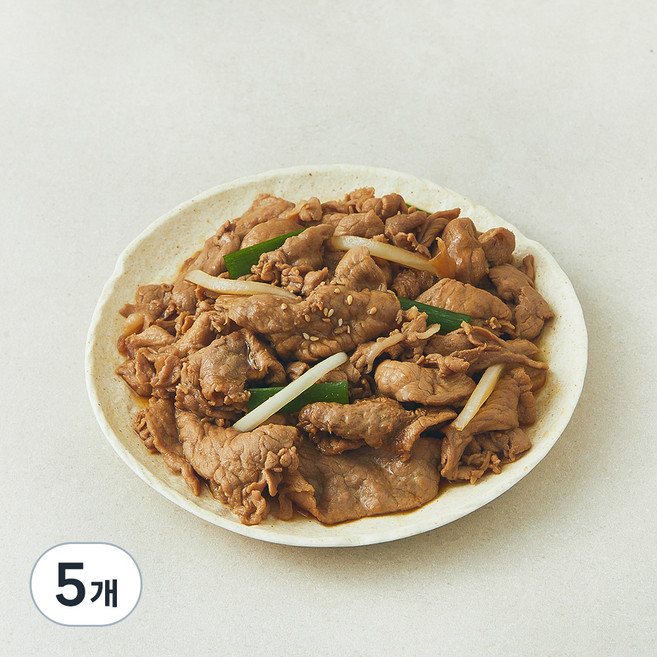 오늘차림 한돈 양념 불고기, 5개, 600g