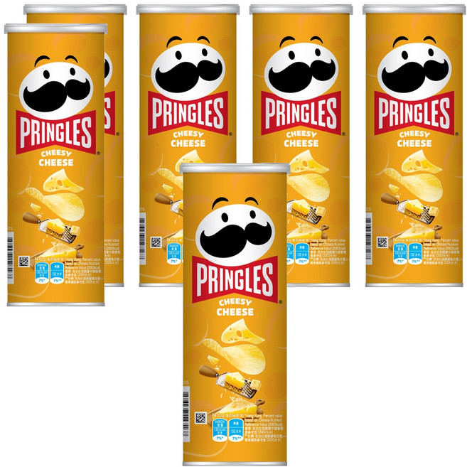 PRINGLES 品客 洋芋片 香濃起司口味, 102g, 6罐