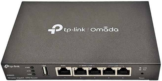 tp-link Omada SafeStream Gigabit 多WAN VPN路由器, ER605, 1個