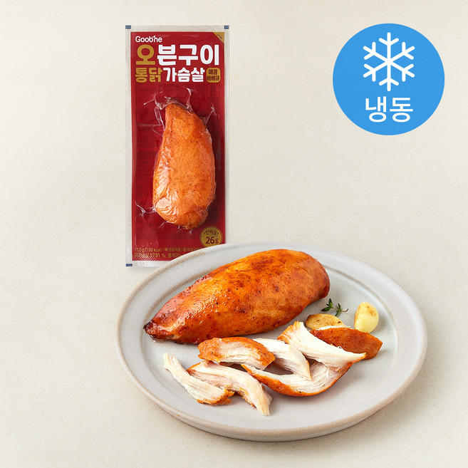 굽네 오븐구이 통닭가슴살 매콤바베큐 (냉동), 110g, 1개입, 1개