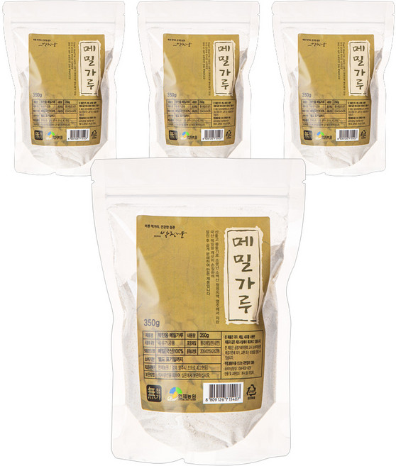 현재농원 박찬웅 메밀가루, 350g, 4개