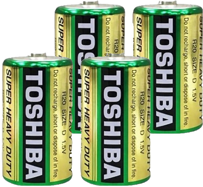 TOSHIBA 東芝 台灣公司貨 環保1號電池, 2顆, 2組