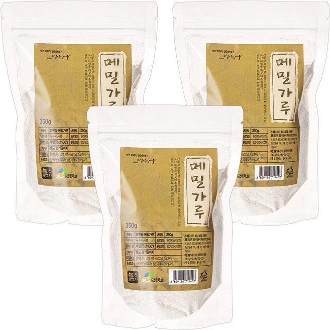 현재농원 박찬웅 메밀가루, 350g, 3개