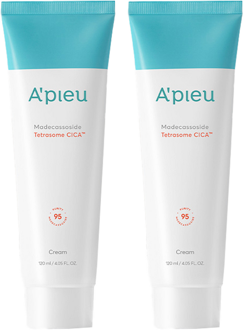 어퓨 마데카소사이드 테트라좀 시카 크림, 120ml, 2개