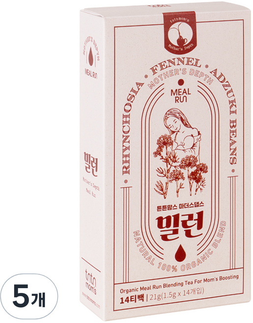 튼튼맘스 마더스댑스 밀런 14티백, 21g, 5개