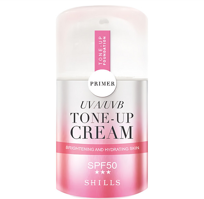 SHILLS 舒兒絲 仙氣濾鏡UV裸光素顏霜 SPF50★★★ 提亮膚色 輕透保濕全日控油, 40ml, 1件