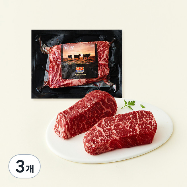 미국산 프라임 살치살 스테이크 (냉장), 300g, 3개