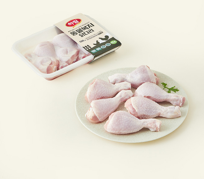 하림 동물복지 인증 닭다리 (냉장), 500g, 1개