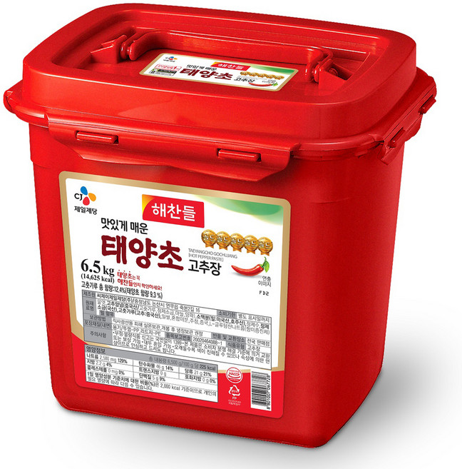 해찬들 태양초 고추장, 6.5kg, 1개