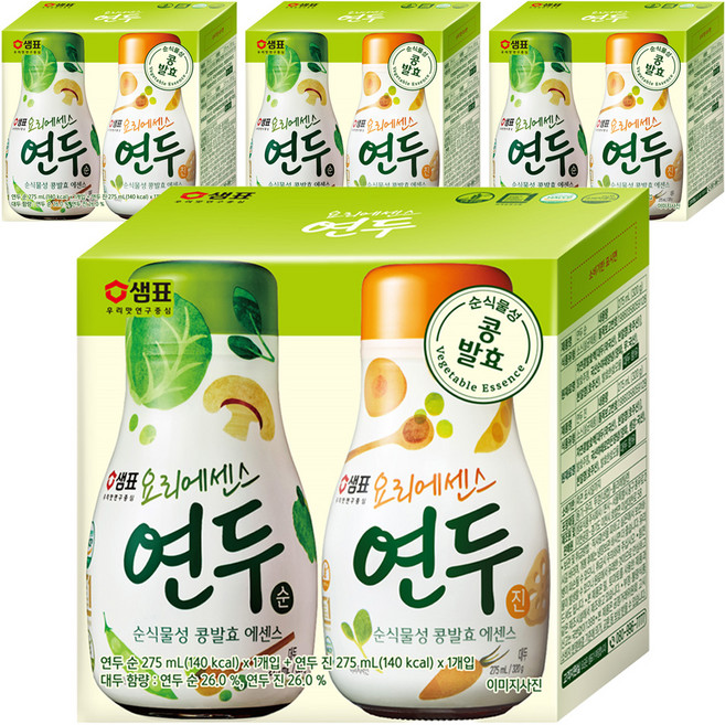 泉標 然都 濃郁 275ml + 然都 清淡 275ml, 4套, 550ml