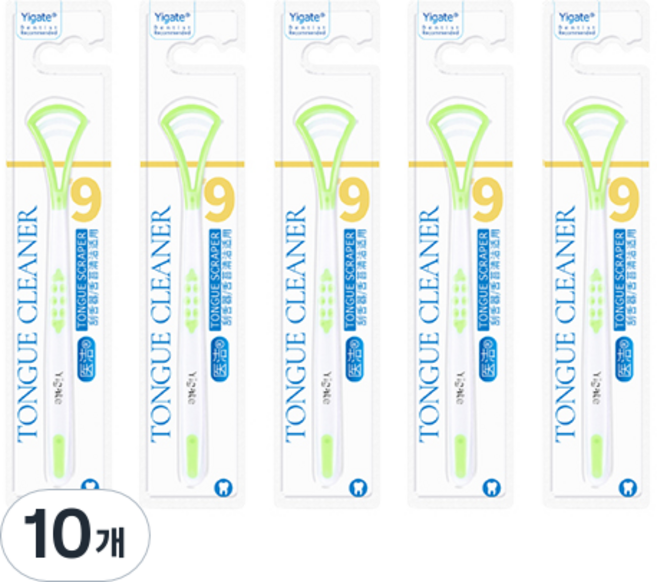 오픈스페이스 소프트 실리콘 혀클리너 그린, 10개