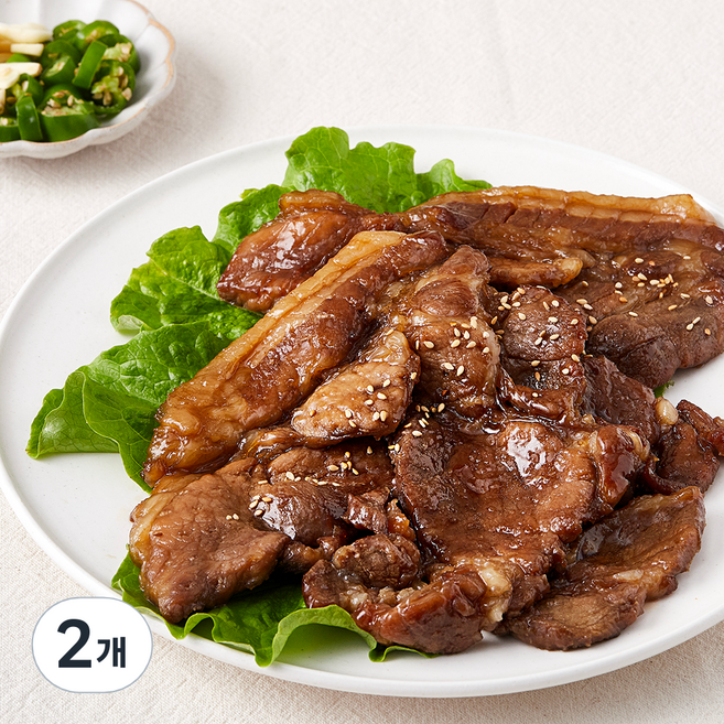 팜스쿡 양념돼지 칼집구이, 1.1kg, 2개