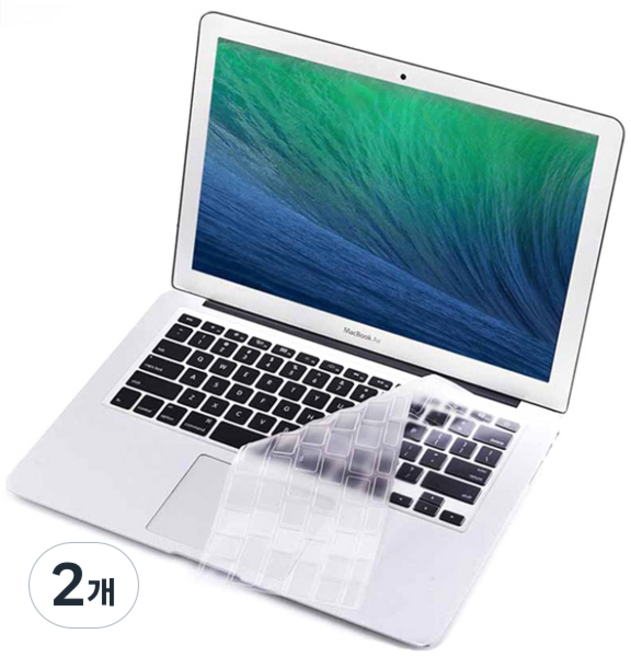MacBook Retina 12 矽膠鍵盤膜, 透明, 2個