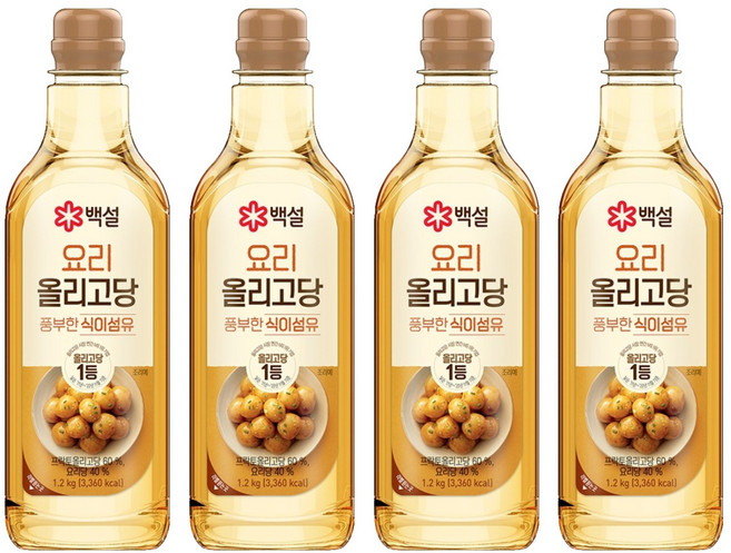 백설 요리 올리고당, 1.2kg, 4개