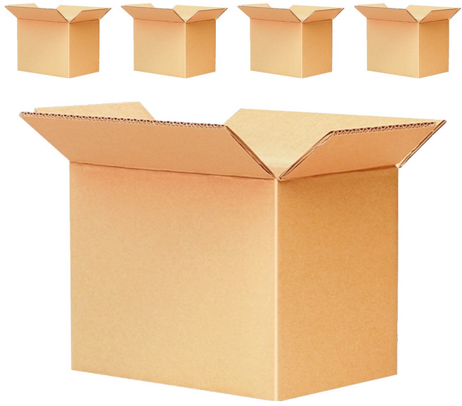 CASBER 科百承印 高耐抗三層波浪瓦楞紙箱 厚3mm 5個, 卡其色, 1組