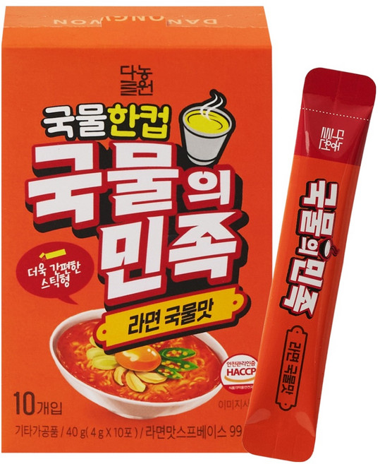다농원 국물의민족 라면국물맛 10개입, 1개, 40g