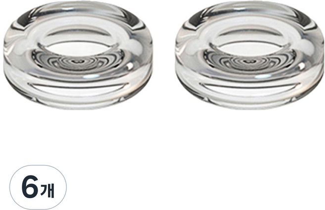 스페이스쉴드 PS 포탈 리전고 로그엘라이 닌텐도 OLED 스팀덱 UMPC 아날로그 스틱 호환 크리스탈 젤리 스틱 캡, 투명, 6개