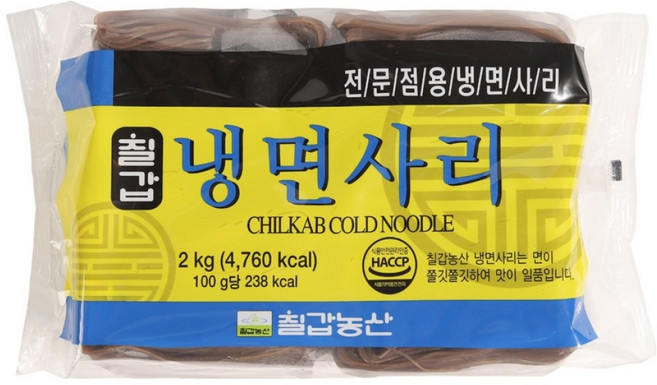 칠갑농산 냉면사리, 2kg, 1개