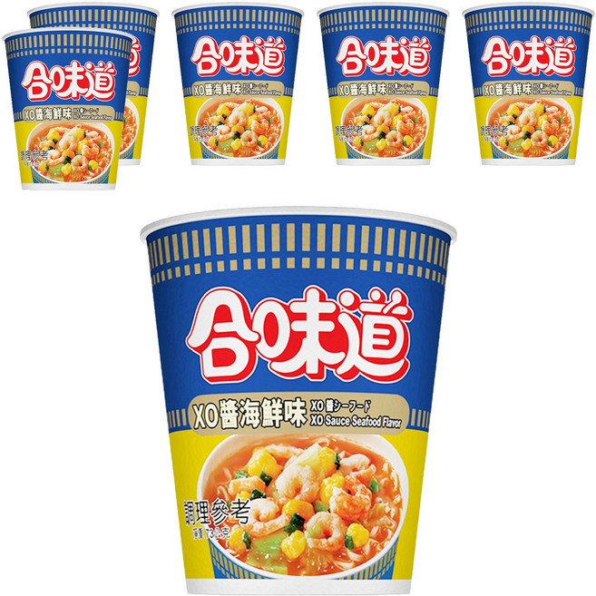 NISSIN 日清 CUP NOODLE 合味道 XO醬海鮮味杯麵, 6入