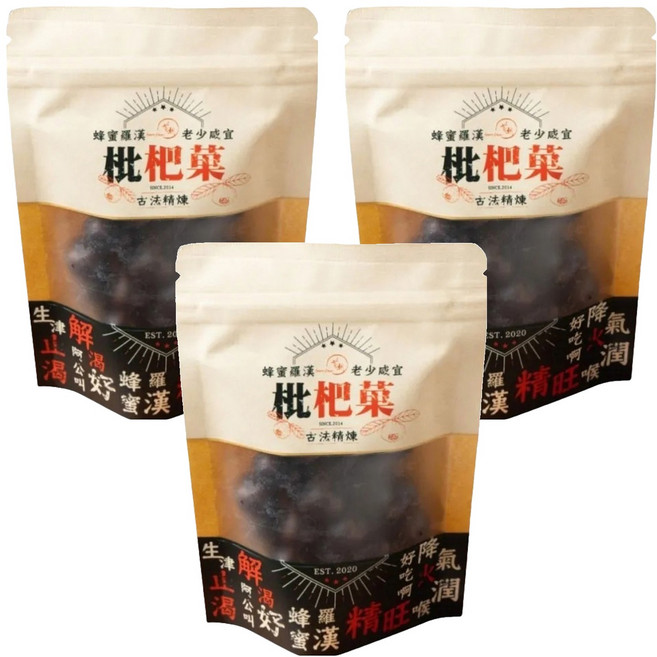 首朝 枇杷菓, 65g, 3包