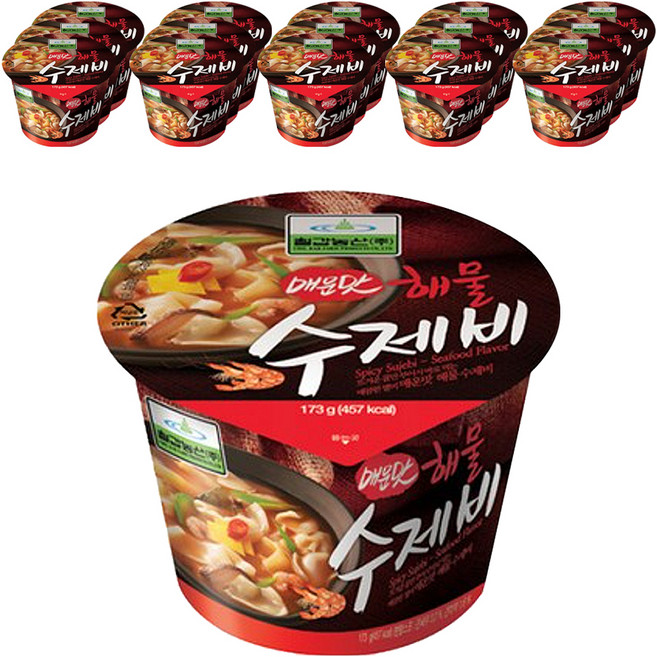 辣味海鮮麵疙瘩, 173g, 16入