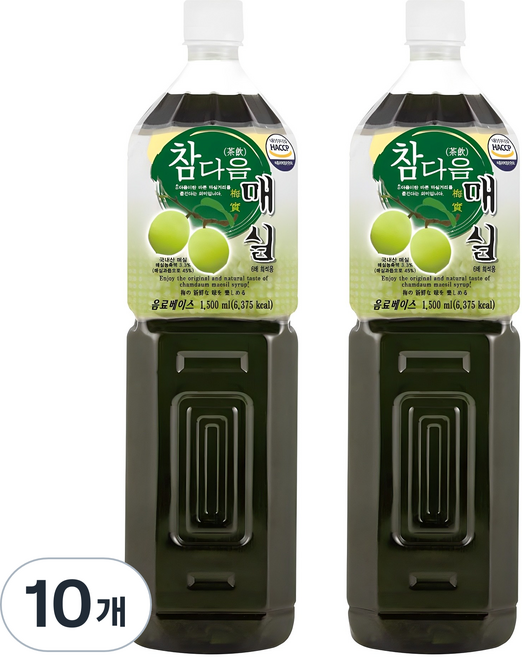 참다음 매실, 1.5L, 10개