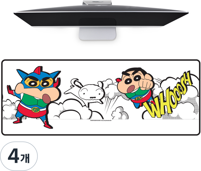 레토 짱구는 못말려 액션가면 히어로 마우스 장패드, 히어로액션, 4개