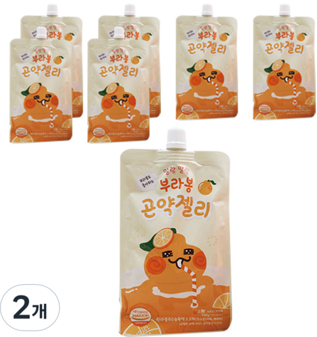 제주애퐁당 부라봉 곤약젤리 7p, 910g, 2개