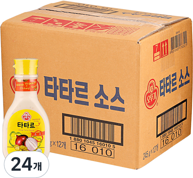 오뚜기 타타르 소스, 245g, 24개