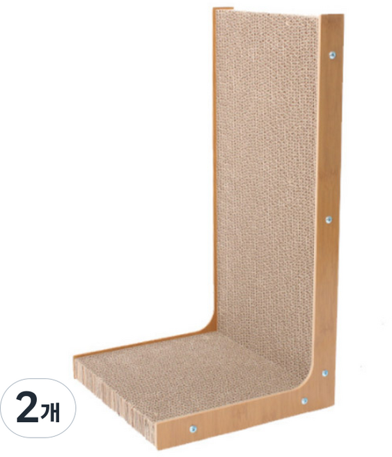 딩동펫 고양이 공놀이 월 수직 스크래쳐 소형, 혼합색상, 2개